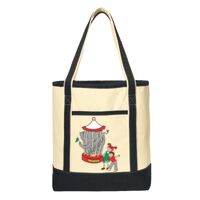 Large Cotton Canvas Boat Tote Thumbnail