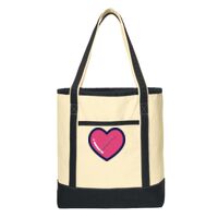 Large Cotton Canvas Boat Tote Thumbnail