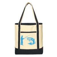 Large Cotton Canvas Boat Tote Thumbnail