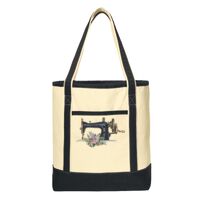 Large Cotton Canvas Boat Tote Thumbnail