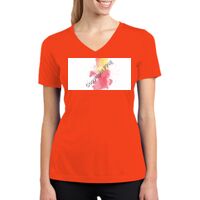 Ladies PosiCharge ® RacerMesh ® V Neck Tee Thumbnail