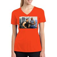 Ladies PosiCharge ® RacerMesh ® V Neck Tee Thumbnail