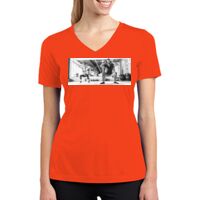 Ladies PosiCharge ® RacerMesh ® V Neck Tee Thumbnail