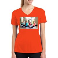 Ladies PosiCharge ® RacerMesh ® V Neck Tee Thumbnail